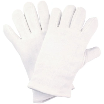 Nitras kokvilnas interlock cimdi, balti NIT5324-11
