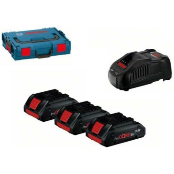 BOSCH AKUMULATORS 18 V 3x4,0 Ah GBA PROCORE + LĀDĒ