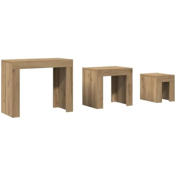 vidaXL Set of 3 Coffee Table for Living Room, Offi