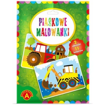 Smilšu krāsošanas ekskavators un traktors Alexande