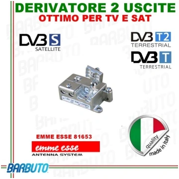 DERIVATORE 2 USCITE EMMEESSE SERIE PlugIN MODEL D2
