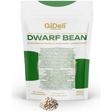 GiDeli baltās pupas, žāvētas, 1 kg – proteīniem ba