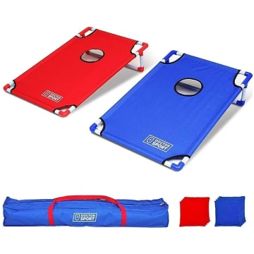 │ Double Cornhole Set Blue/Red with Carry Bag │8 B