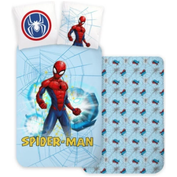 Bērnu gultas veļas komplekts Spiderman Light Blue 