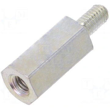Screwed spacer sleeve | Int.thread: M3 | 12mm | Ex
