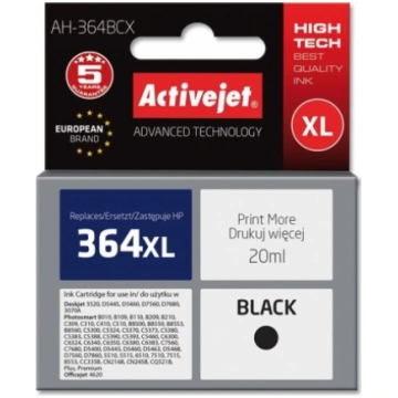 Activejet AH-364BCX HP Printer Ink, Compatible wit
