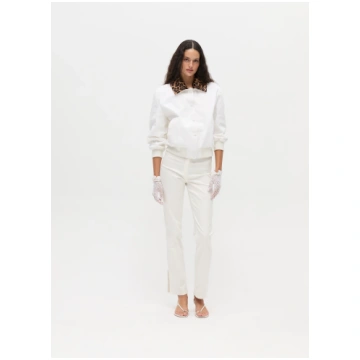 BLANC - Gabardine Bomber Jacket With Interchangeab