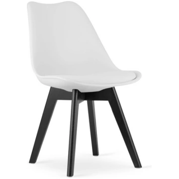 Krēsls Mark, balts/melns