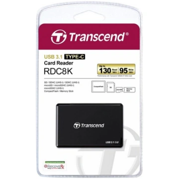 karšu lasītājs Transcend TS-RDC8K2, USB Type C