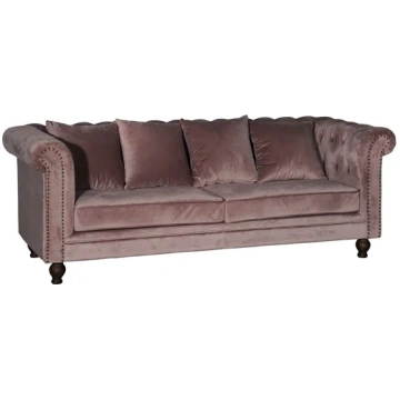 Chesterfield dīvāns Dallas 255 (Dusty rozā)