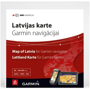 Latvijas karte Garmin navigācijai