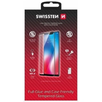 Swissten Full Face Color Frame Tempered Glass Aizs