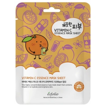 Esfolio Pure Skin Vitamin C Essence Mask Sheet sej