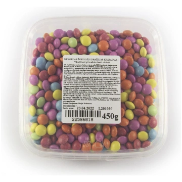 Krāsaini šokolādes dekori Dražejas 450g FLOREAL
