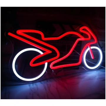 Motociklu LED neona zīme Dimmable Akrila dekoratīv