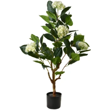 VIRIDIS Kwiat sztuczny Hortensja 105cm w doniczce 