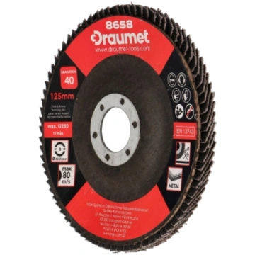 Vēdekļveida slīp.disks D125x22 mm, P60 D219-02