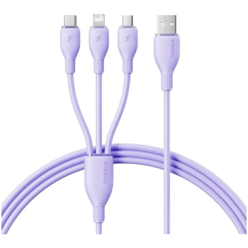 Kabel USB Baseus USB-A - USB-C + micro-B + Lightni