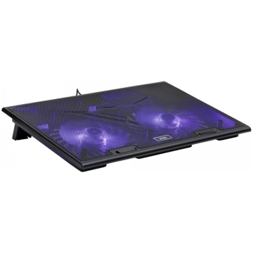 MS COOLING PAD COOL D10 5 BLACK LED 2X USB | MSP70