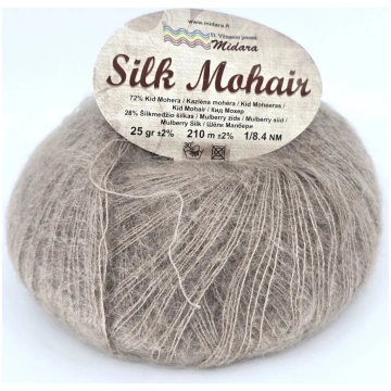 MIDARA Silk Mohair dzija - mohēras un zīda dzija