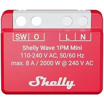 Shelly Wave 1PM Mini LR Smart Z-Wave Relay (380023