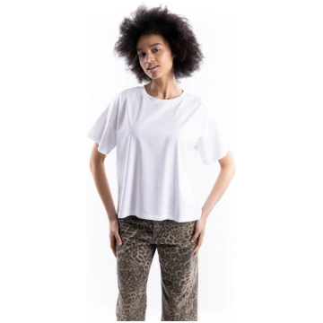 T-shirt basica over bianca