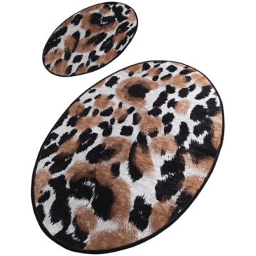 Vannasistabas paklājiņu komplekts Foutastic Leopar
