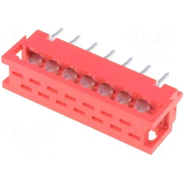 Wire-board | adapter | PIN: 14 | IDC,THT | on PCBs