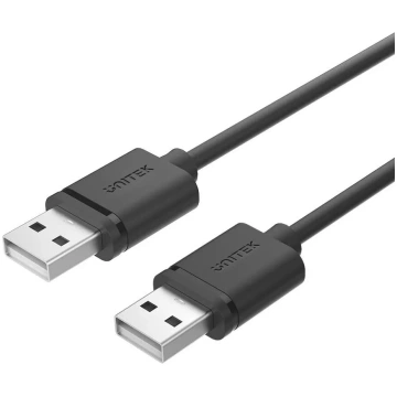 USB kabelis UNITEK Y-C442GBK 1.5m USB 2.0 melns