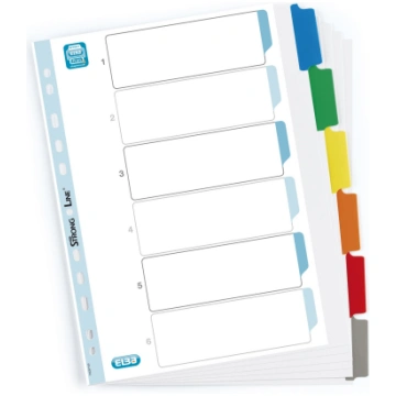 Elba Przekladki kartonowe Elba A4+ mylar kolorowe 