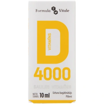 Formula Vitale D vitamīns 4000 pilieni, 10 ml