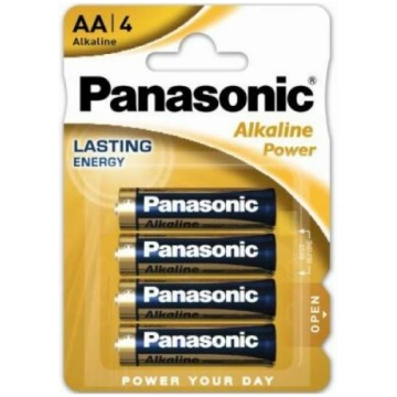 Baterijas Panasonic Alcaline LR06 (AA,1.5V) 4gab. 