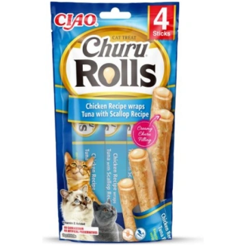 INABA Churu Rolls Chicken recipe wraps Tuna with s