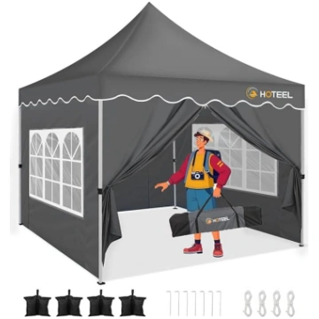 HOTEEL Gazebo Saliekamā lapene 3 x 3 ūdensnecaurla