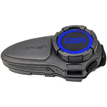 CROWN Motorcycle Intercom T2 Plus Bluetooth Black 