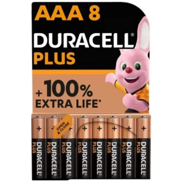 Duracell akumulatoru komplekts 8 Duracell Plus alk