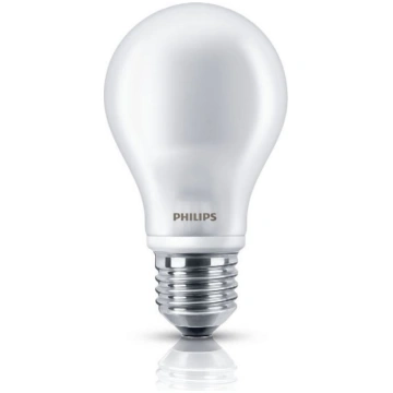 LED spuldze E27 230V 7W A60 806lm silti balta, sti