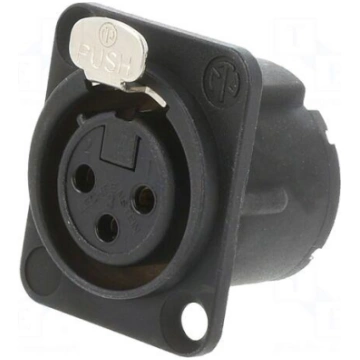 Connector: XLR | socket | female | PIN: 3 | straig