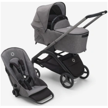 Bugaboo Dragonfly tekstīls pelēks, kapuce pelēka P