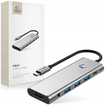 HUB USB Tech-Protect HB04 1x SD 2x USB-C 1x HDMI +
