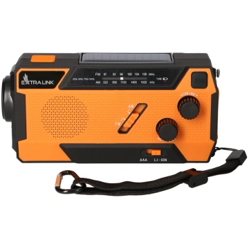 Avārijas saules radio Extralink SR-4000 ar dinamom