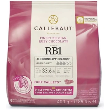 Callebaut Receipe RB1 Ruby Envelope šokolādes gaba