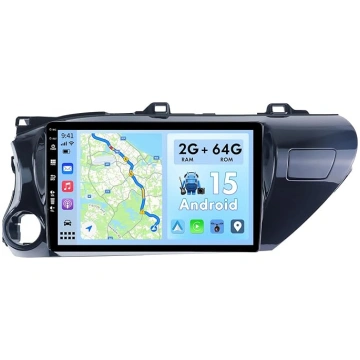 10 IPS 2G + 64G Android 15 Auto radio Toyota Hilux