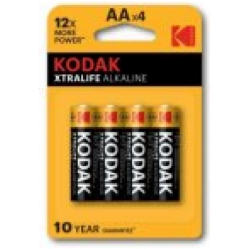 Kodak XTRALIFE alkaline AA 4-pack Baterijas 309520