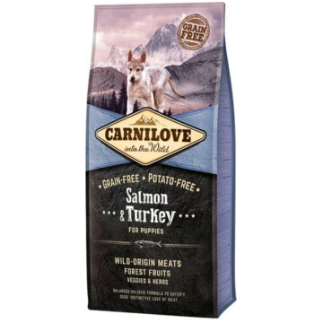Carnilove bezgraudu, sausā barība kucēniem, 12 kg