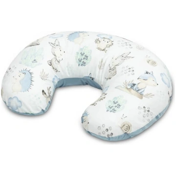 Sensillo PILLOW FOR FEEDING VELVET STROLL BLUE ART