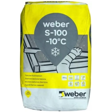 Sausais betons-klons Weber S100 W, līdz -10°C, 25k