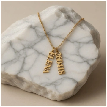 The Unshakable Nameplate Necklace - 3 names / Silv