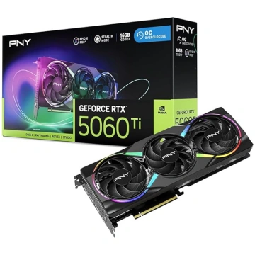PNY GEFORCE RTX™ 5060 Ti 16GB ARGB Overclocked Tri