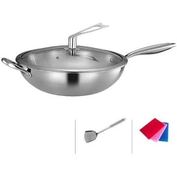 Wok indukcijai Wok nerūsējošā tērauda lāpstiņa Nea